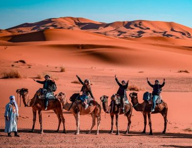 Camel ride in Morocco